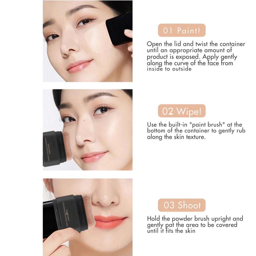 2 In 1 Glass Skin Korean Foundation Stick