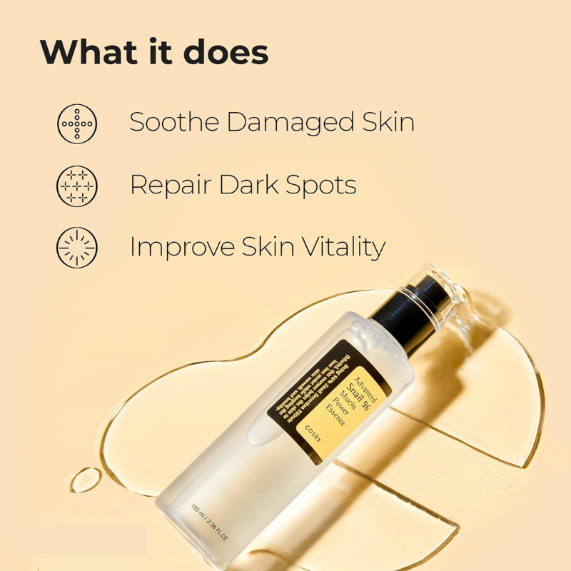Korean Advanced Snail 96 Mucin Power Essence | Buy 1 Get 1 Free