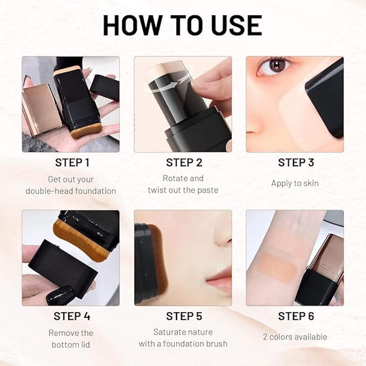 2 In 1 Glass Skin Korean Foundation Stick