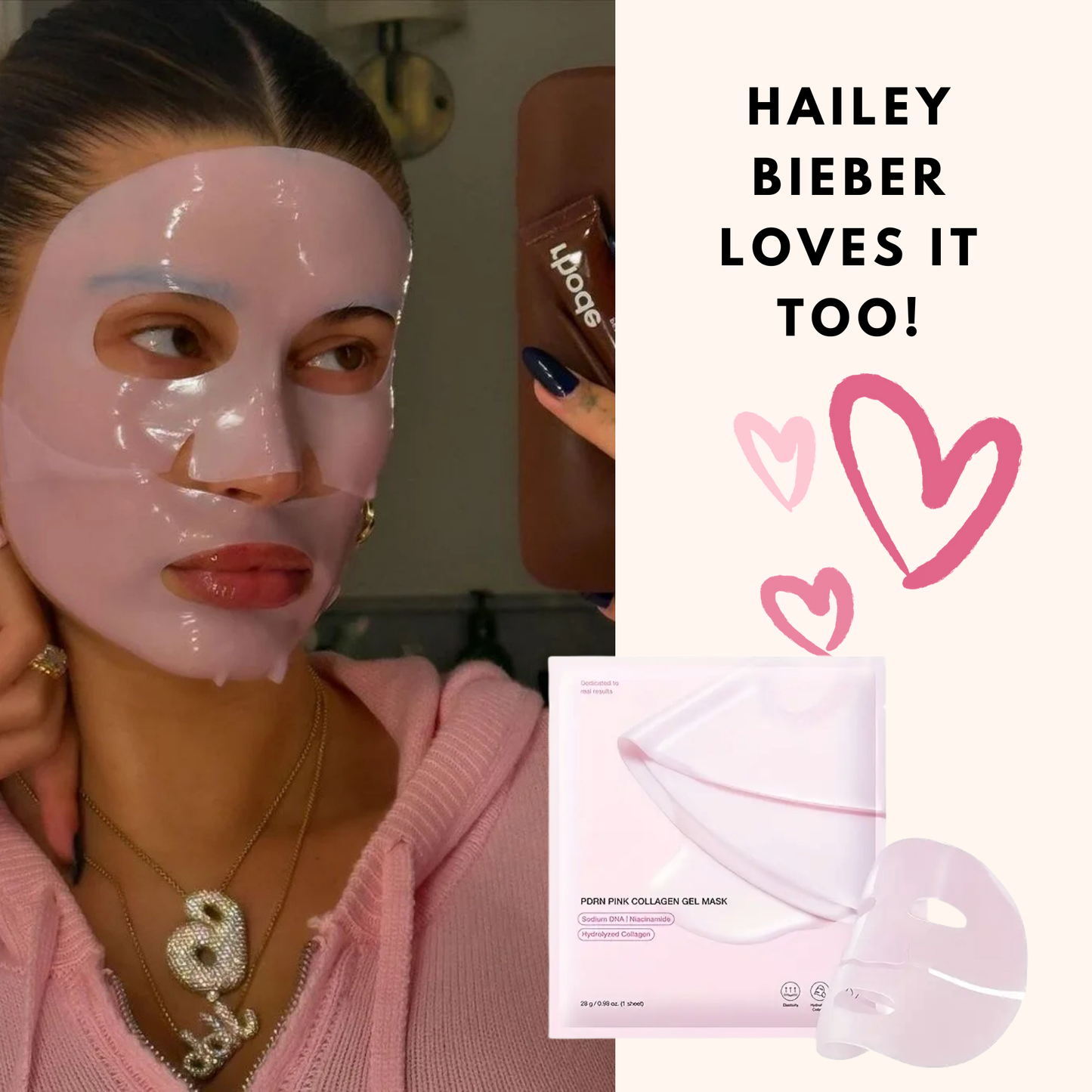 Korean Pink Collagen Jelly Mask
