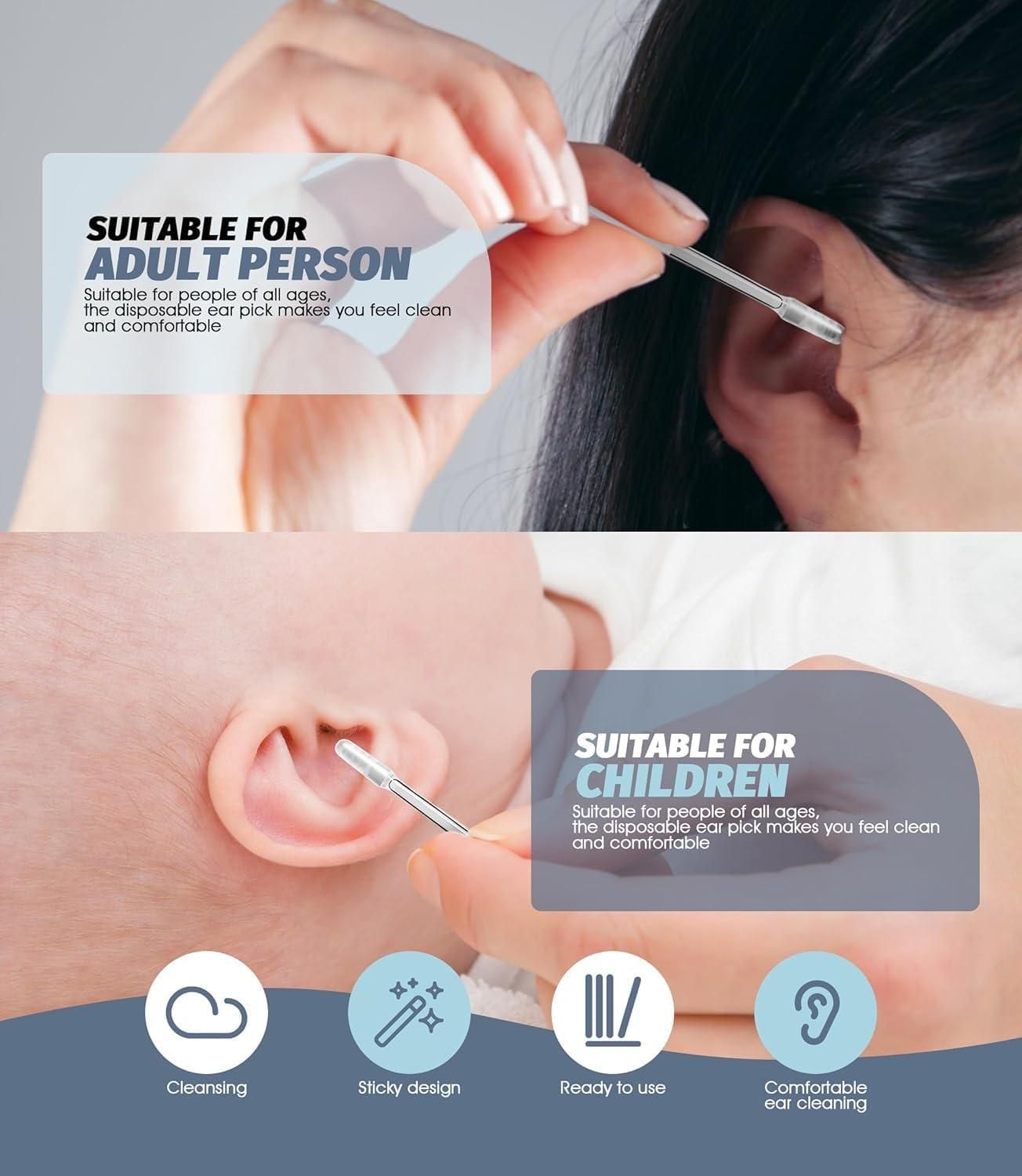 Sticky Reusable Ear Wax Remover (24 Pcs)