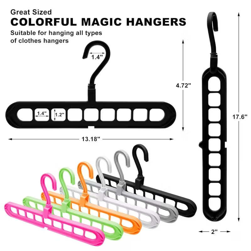9 in 1 Smart Hanger ( Pack Of 8 - Rs. 99 per hanger)