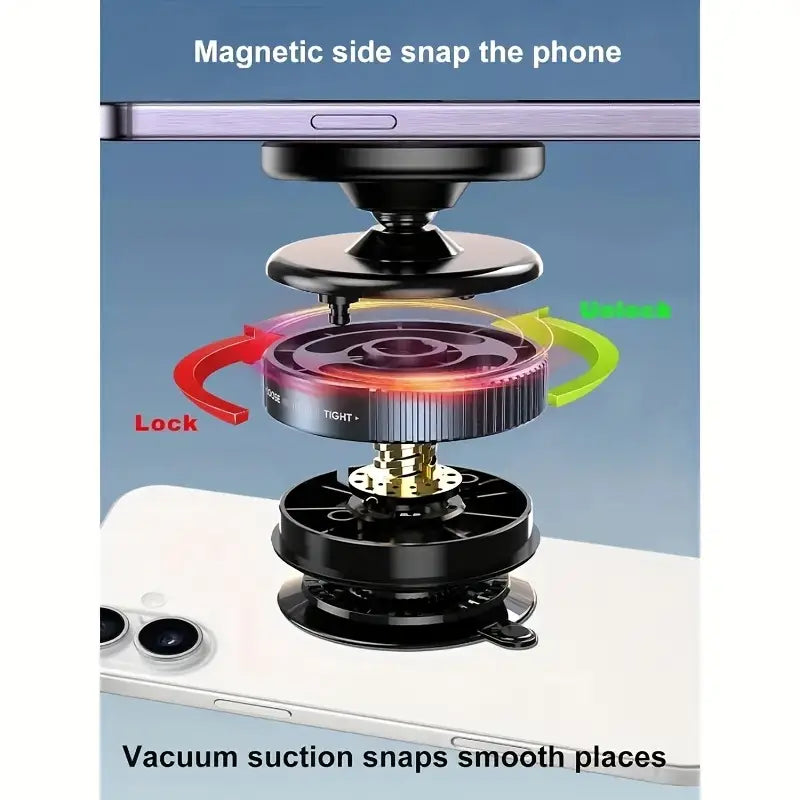 Magnetic Grip 360° – Vacuum Suction Mount Phone Holder