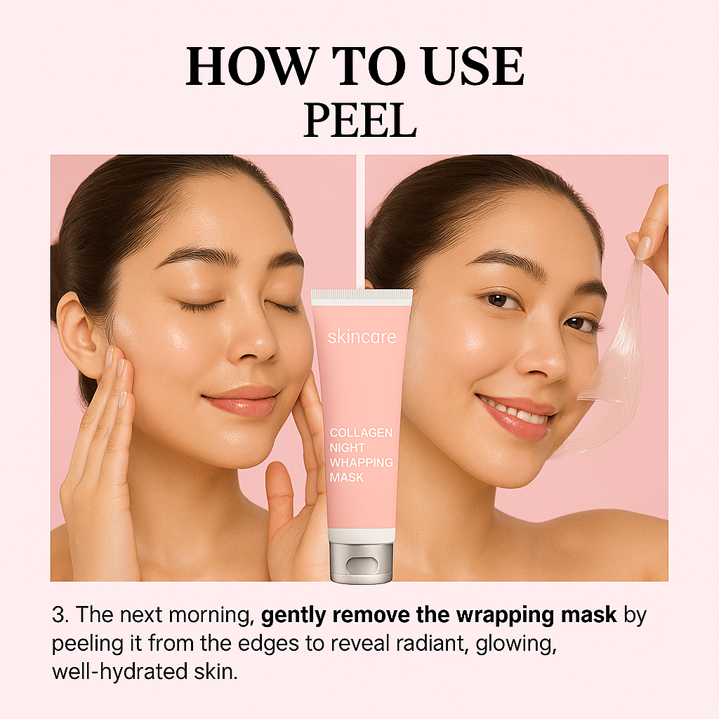 Korean Collagen Night Wrapping Peel Off Mask