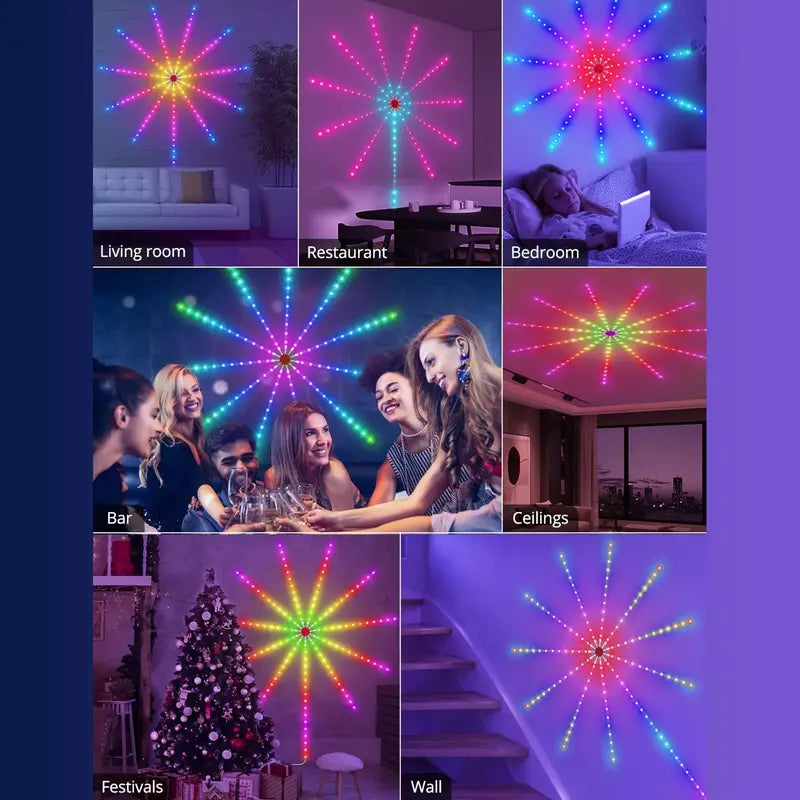 🌈🎶 Music Sync Firework Lights | Light Up Your World with Color & Beats!🌟✨