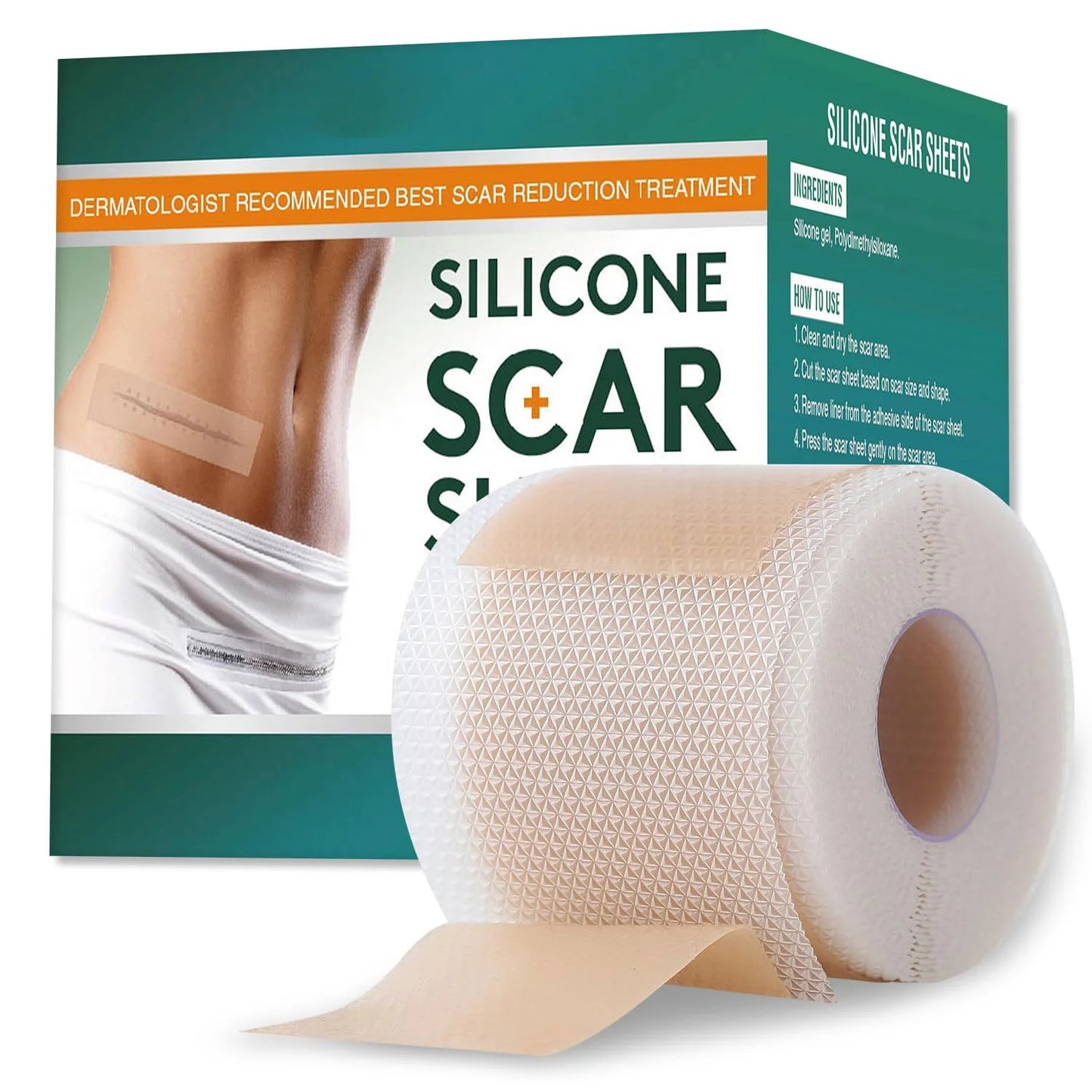 Silicone Scar Sheets for Scars, Acne & Wrinkles – Clinically Proven