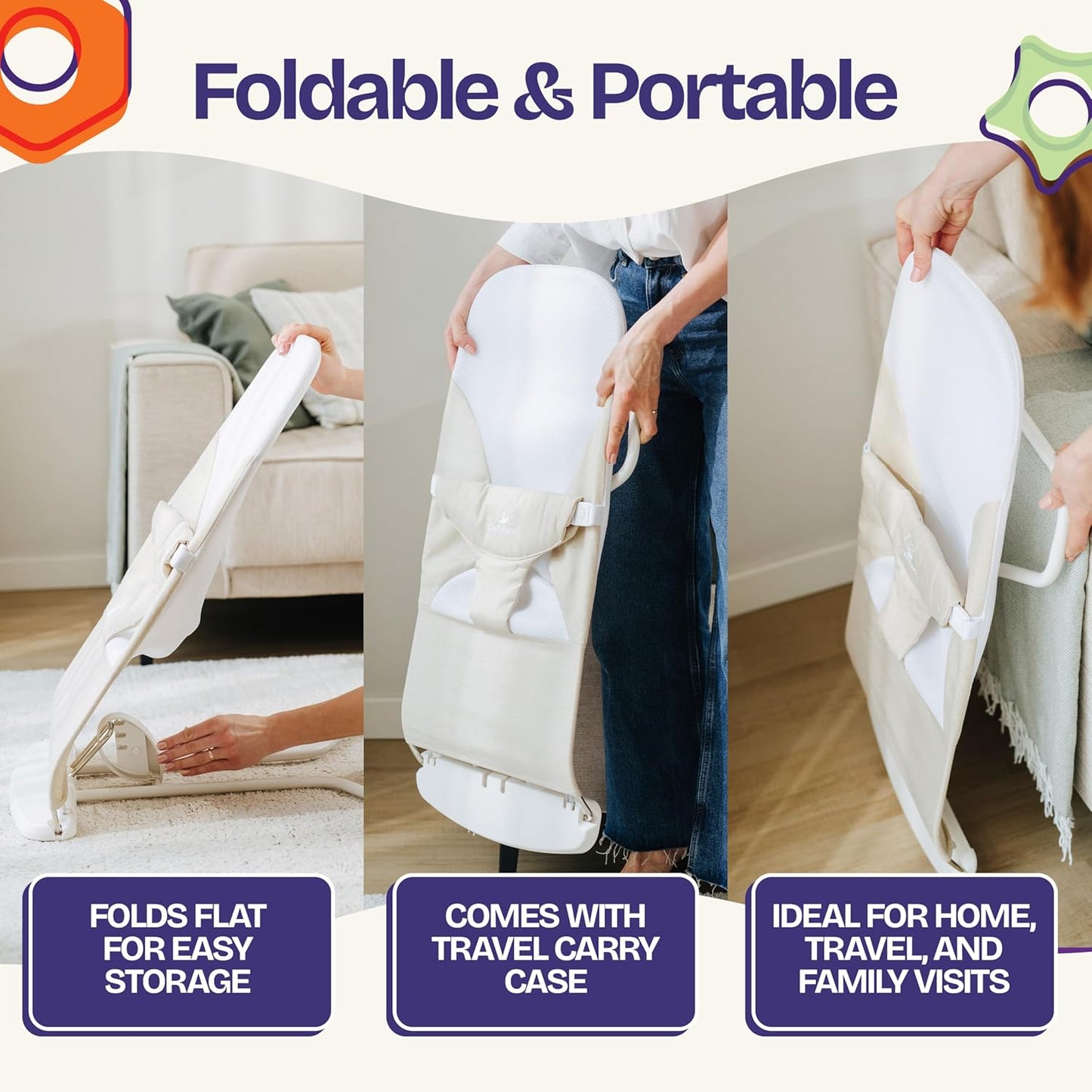 RockEase – Portable Baby Rocking Chair (for infants up to 9 kg)