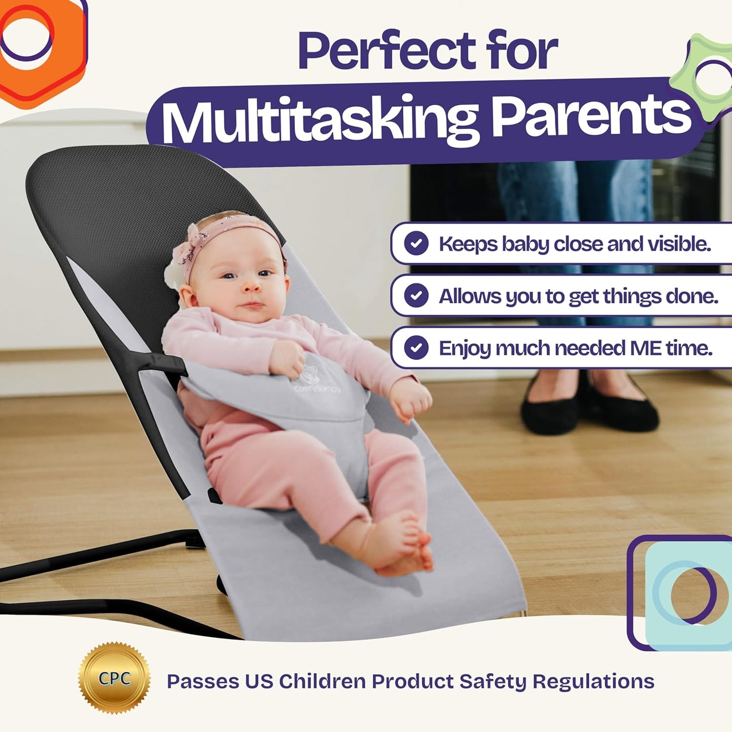 RockEase – Portable Baby Rocking Chair (for infants up to 9 kg)