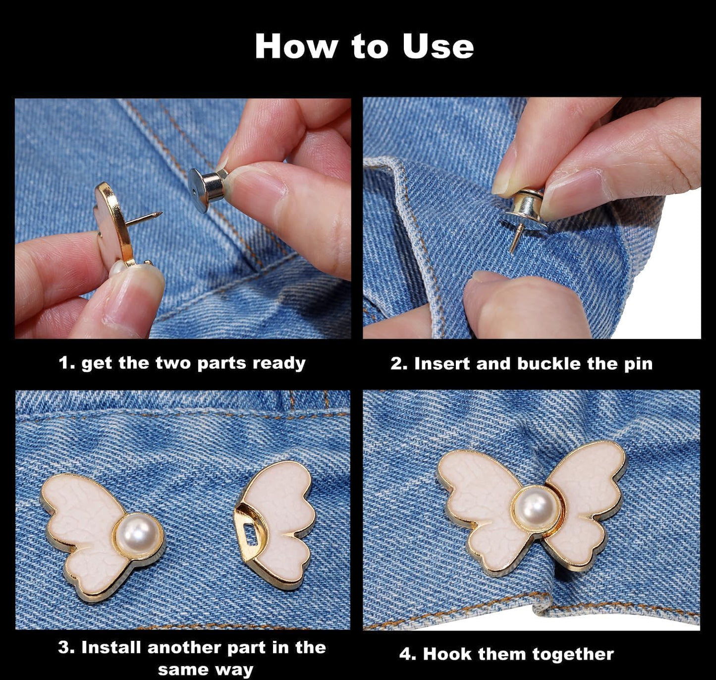 BuckleUp™ – Adjustable Butterfly Buckles