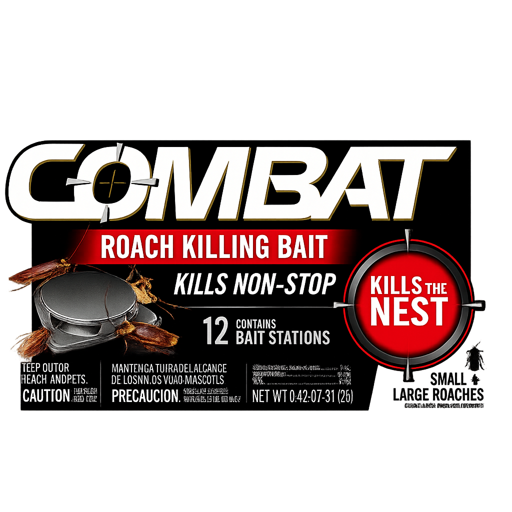 100% Plant Based Japan Combat Roach Killing Bait station (Pack of 12 Pcs)