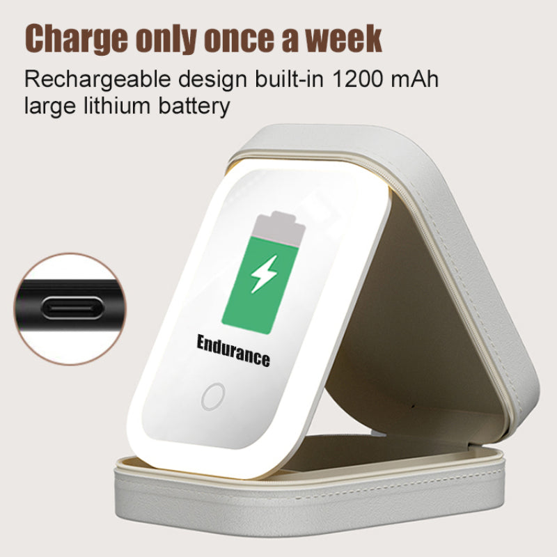 LumiBox™ – All in One Cosmetic Organizer with LED Mirror
