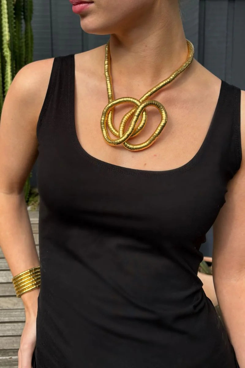 The All-In-One Bendable Necklace (Gold colour)
